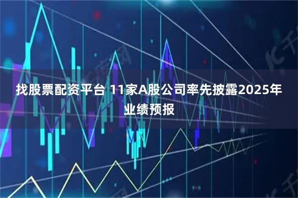 找股票配资平台 11家A股公司率先披露2025年业绩预报