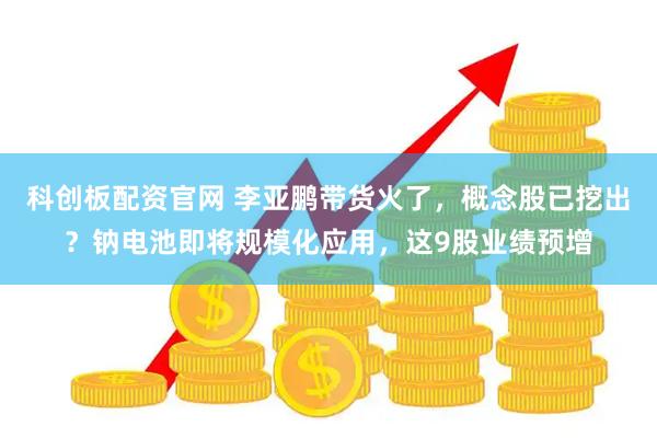 科创板配资官网 李亚鹏带货火了，概念股已挖出？钠电池即将规模化应用，这9股业绩预增
