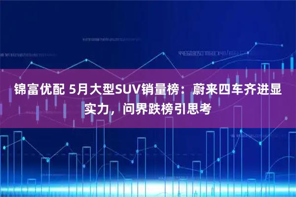 锦富优配 5月大型SUV销量榜：蔚来四车齐进显实力，问界跌榜引思考